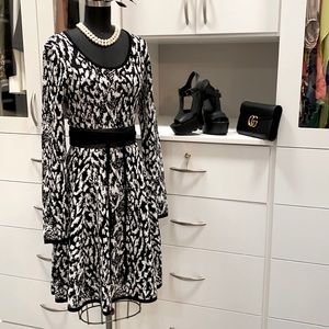 Karen Kane on the town jacquard dress